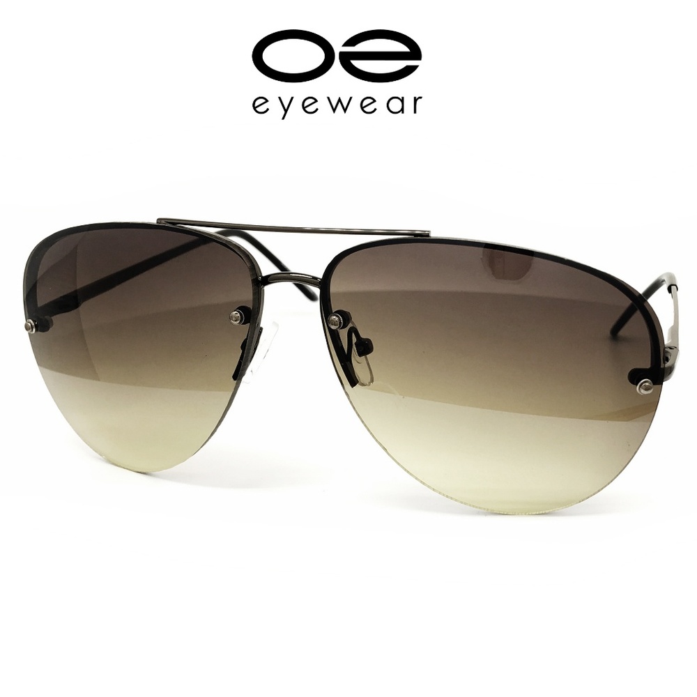 O2 Eyewear 3111 Rimless Aviator Sunglasses (G) - Picture 2 of 8